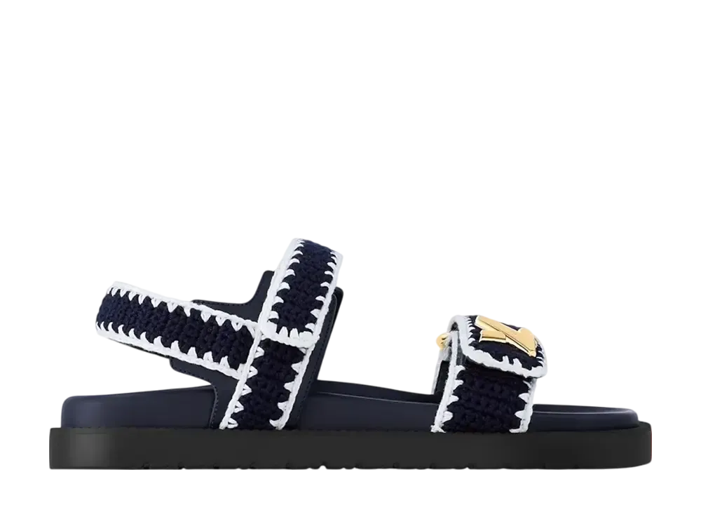 ルイヴィトン ウィメンズ LV サンセット サンダル "ブルー/ホワイト"