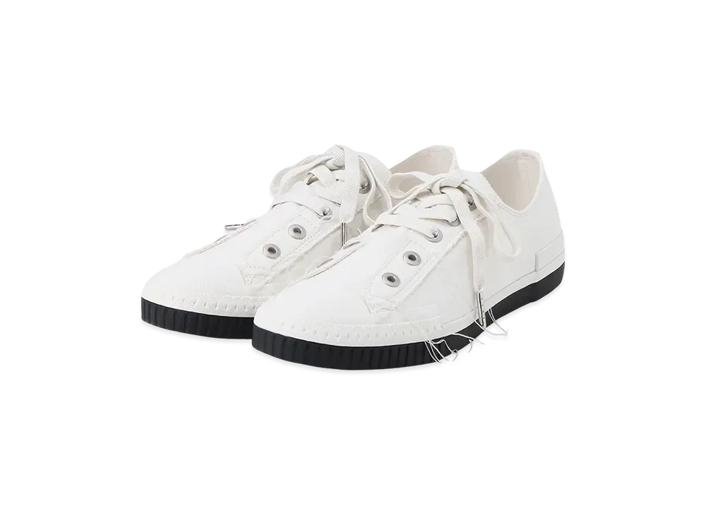 Yohji Yamamoto POUR HOMME 8/CN Canvas Low Top Slip On Sneaker "Ivory"