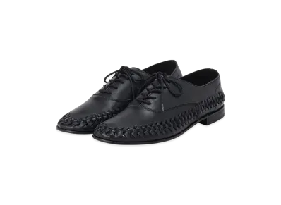 Yohji Yamamoto POUR HOMME Soft Sheep Round Mesh Shoes "Black"