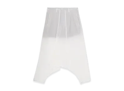 Yohji Yamamoto POUR HOMME 12M Silk Desin Sarrouel Pants "White"