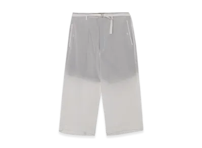 Yohji Yamamoto POUR HOMME 12M Silk Desin Belted Wide Pants "White"