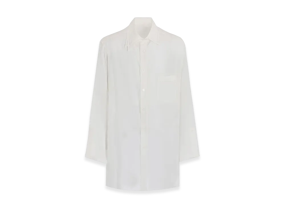 Yohji Yamamoto POUR HOMME 60 Cellulose Loan Triple Collar Shirt "Off White"