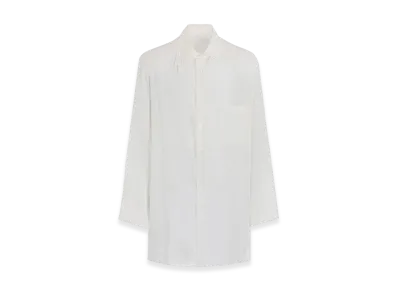 Yohji Yamamoto POUR HOMME 60 Cellulose Loan Triple Collar Shirt "Off White"