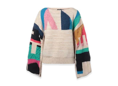 CHANEL CC Mark Cashmere Knit "Beige"