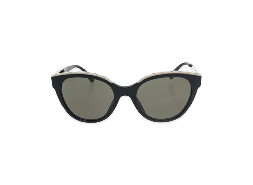 CHANEL Logo Sunglasses "Black/Beige"