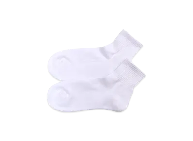 Hanes BEEFY Quarter Length Socks (2-Pair Pack) "White"