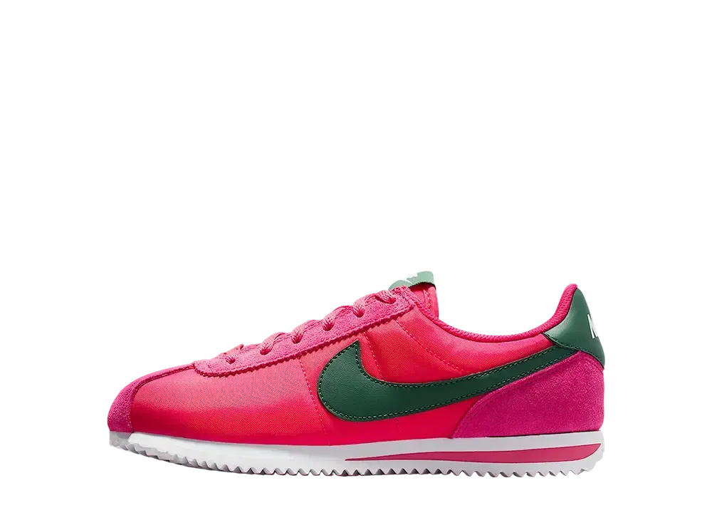 Nike GS Cortez Textile "Rush Pink/White/Fir"