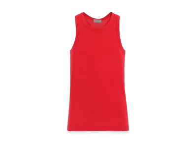 Yohji Yamamoto POUR HOMME Ultima Jersey X Tank Top "Red"