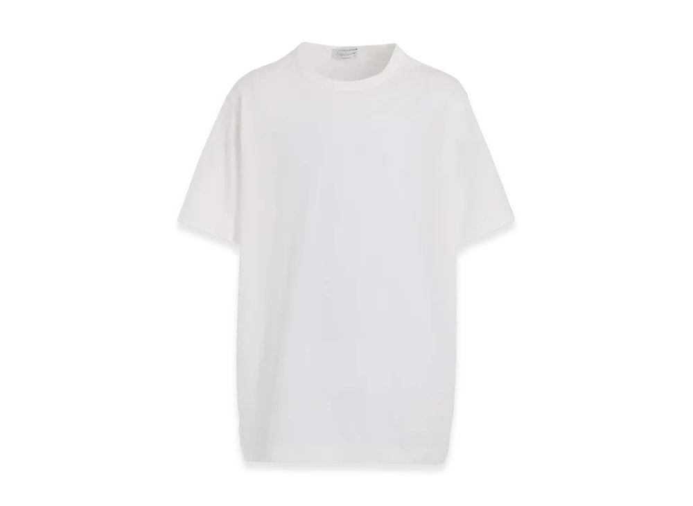 Yohji Yamamoto POUR HOMME Ultima Jersey Round Neck Short Sleeve "White"