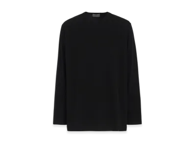 Yohji Yamamoto POUR HOMME Ultima Jersey Round Neck Long Sleeve "Black"