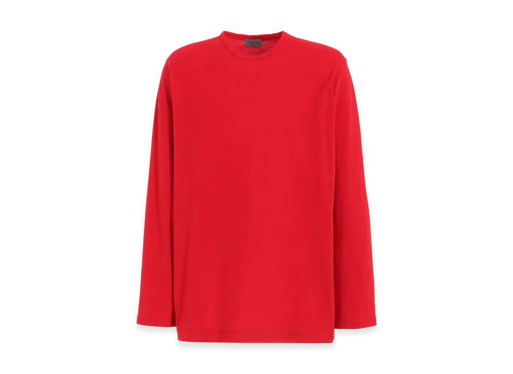 Yohji Yamamoto POUR HOMME Ultima Jersey Round Neck Long Sleeve "Red"