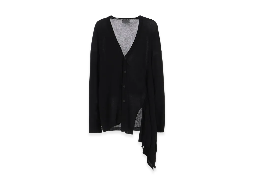 Yohji Yamamoto POUR HOMME 10G2P x 2P Jersey Switch Asymmetric Flare Cd "Black"