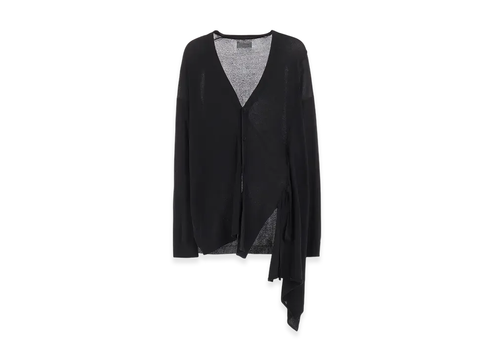 Yohji Yamamoto POUR HOMME 10G2P x 2P Jersey Switch Asymmetric Flare Cd "Charcoal"