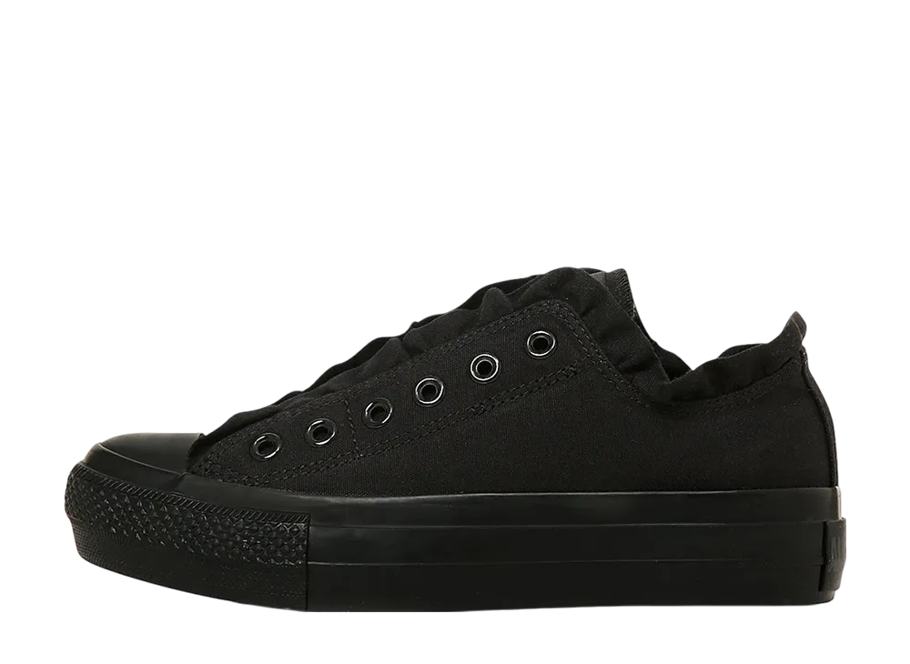 Converse Women's All Star PLTS Frillslip OX "Black Monochrome"