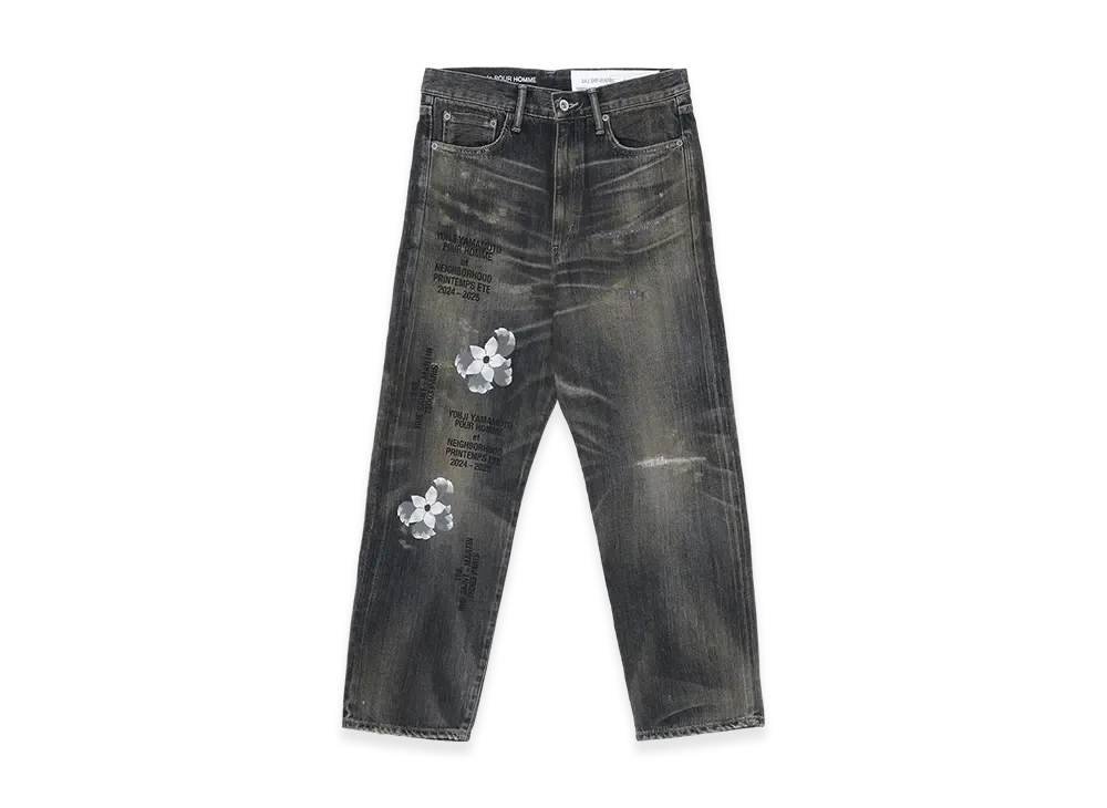 Yohji Yamamoto POUR HOMME x Neighborhood Savage Denim Dp Basic Pants "Black"