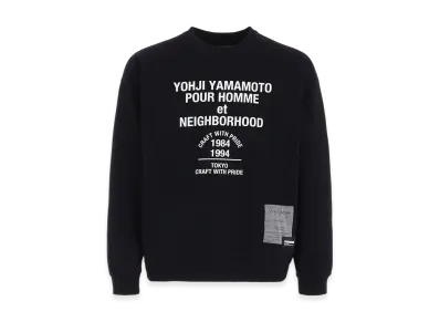 Yohji Yamamoto POUR HOMME x Neighborhood Sweat Shirt LS "Black"