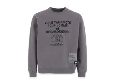 Yohji Yamamoto POUR HOMME x Neighborhood Sweat Shirt LS "Grey"