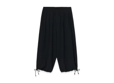 Yohji Yamamoto POUR HOMME Wool Gabardine Standard Ballon Pants "Black"