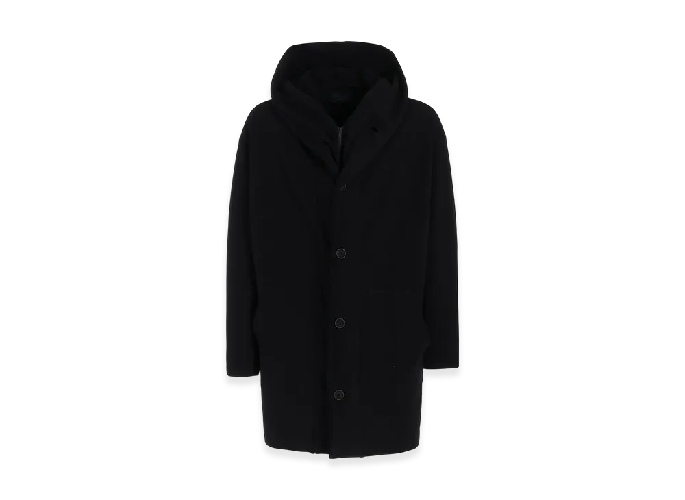 Yohji Yamamoto POUR HOMME Regulation Hooded Coat "Black"