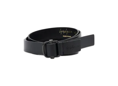 Yohji Yamamoto POUR HOMME Mat Soft Oil 25Mm Free Belt "Black"