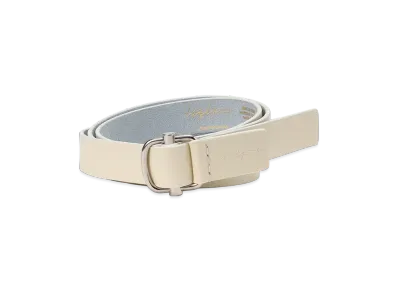 Yohji Yamamoto POUR HOMME White Leather 25Mm Free Belt "White"
