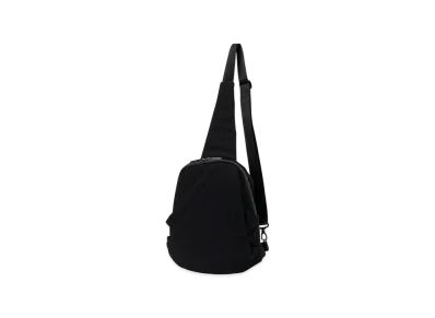 Yohji Yamamoto POUR HOMME Wool Gabardine/Nylon Tuck Sling Bag "Black"