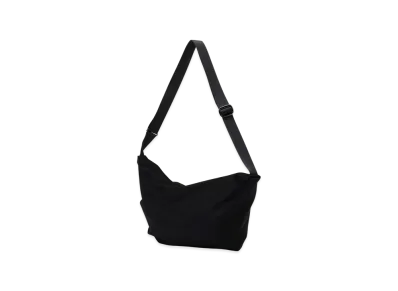 Yohji Yamamoto POUR HOMME Wool Gabardine Nylon Tape Drape Sacoche "Black"