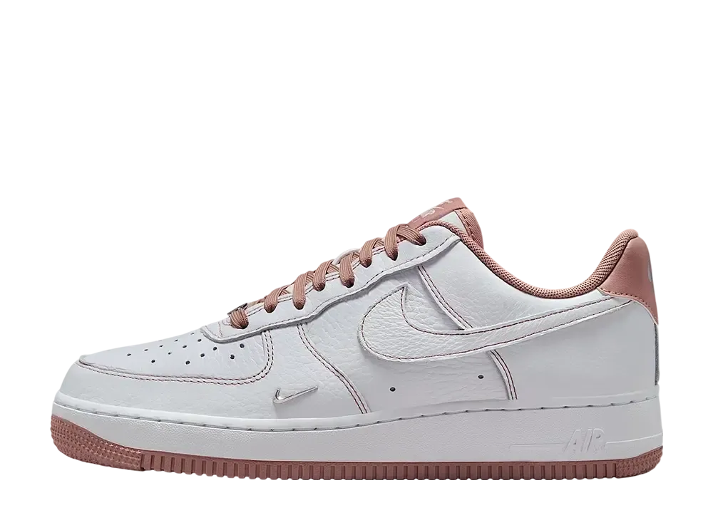 Nike Women's Air Force 1 '07 Mini Jewel "White/Metallic Silver/Particle Pink"