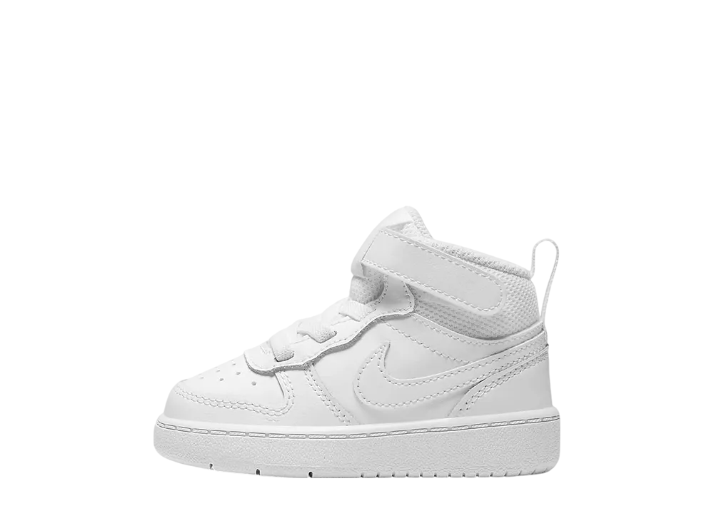 ナイキ TD コートボロー ミッド2 "トリプルホワイト" (キッズ)