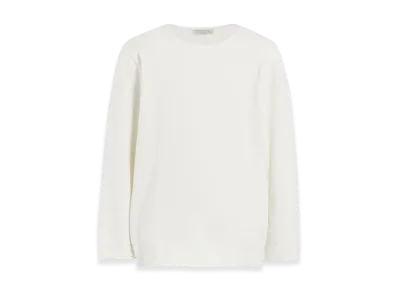 Yohji Yamamoto POUR HOMME Round Neck Knit With Embroidery "Off White"