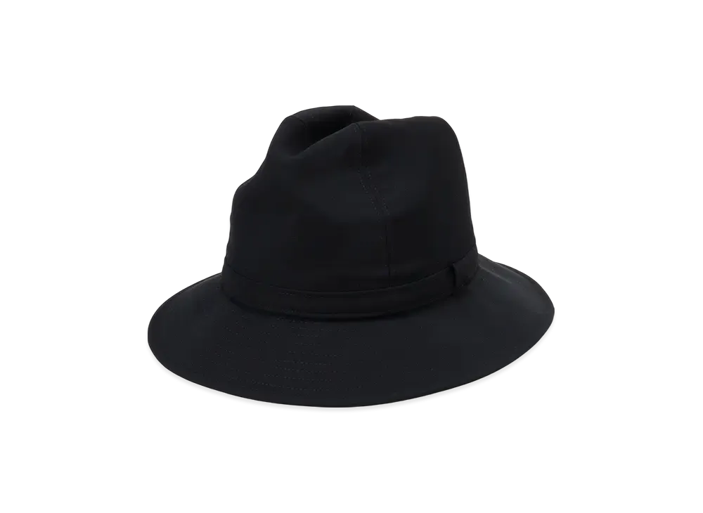 Yohji Yamamoto POUR HOMME Wool Gabardine Fedora Hat "Black"