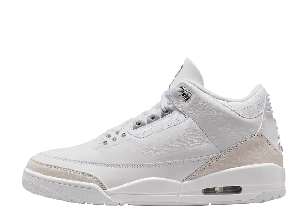 Nike Air Jordan 3 Retro "Pure Money/White and Silver" (2025)