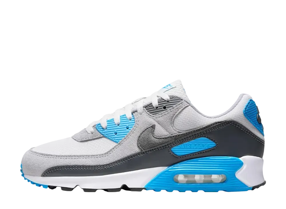 Nike Air Max 90 "Platinum Tint/Blue Lightning/Wolf Grey/Iron Grey"