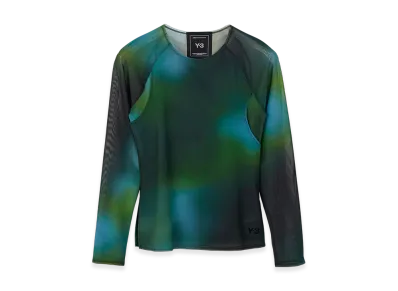 Y-3 Allover Print Mesh Fitted Tee "Multi"