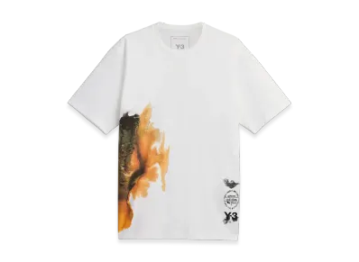 Y-3 AOP Short Sleeve Tee "Core White"