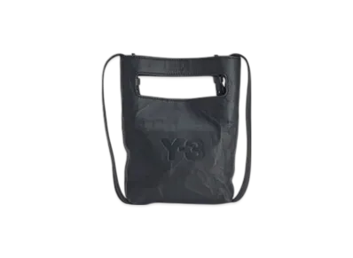 Y-3 Crinkle Leather Mini Bag "Black"