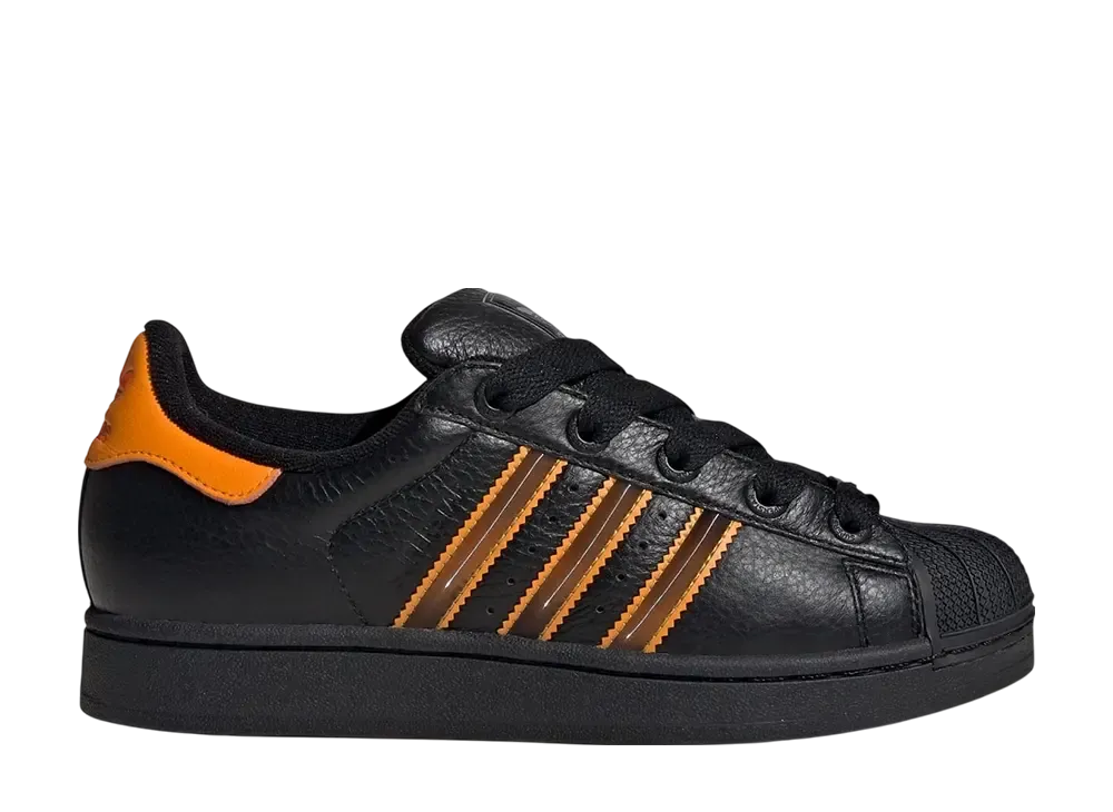 adidas Women's Superstar 2 "Core Black/Crew Orange/Semi Impact Orange"