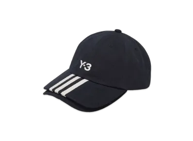Y-3 3 Stripes Cap "Black"