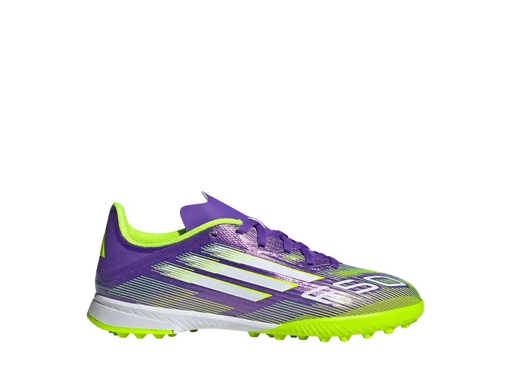 adidas PS F50 League TF "Purple Rush/Cloud White/Lucid Lemon"