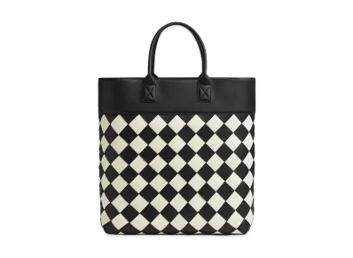 Bottega Veneta Maxi Intreccio Tote "Black/Mist"