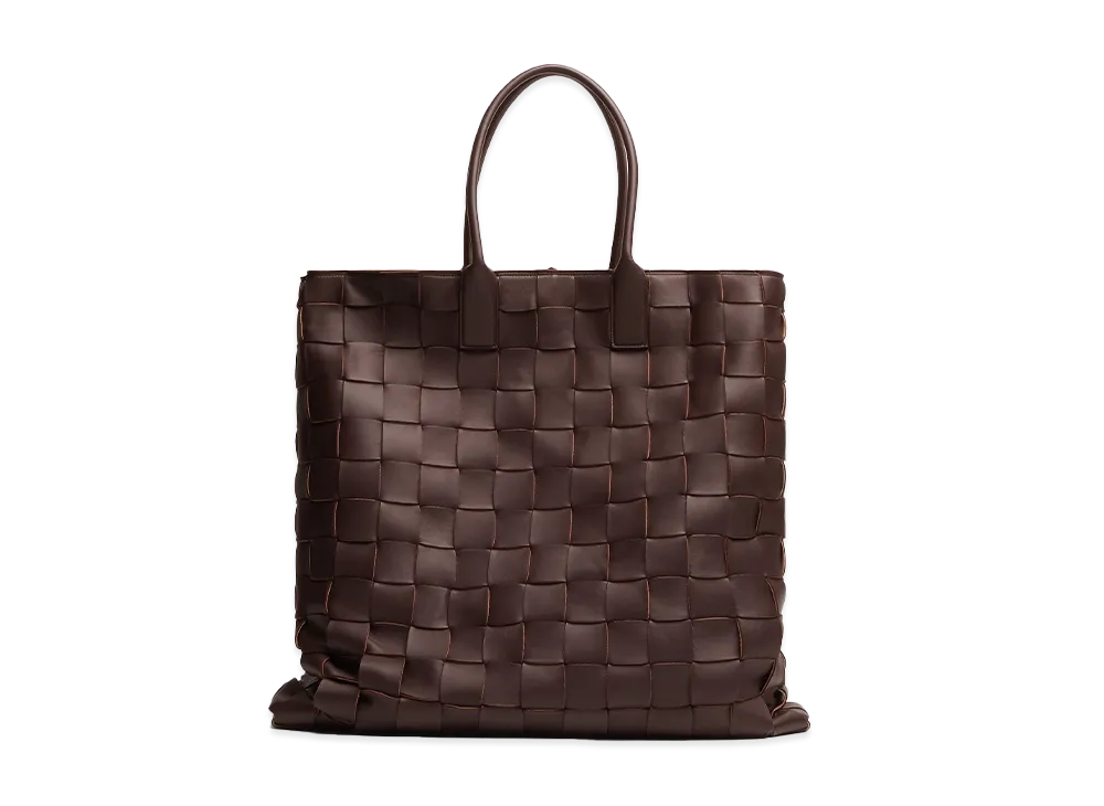 Bottega Veneta Maxi Intreccio Tote "Oxblood"