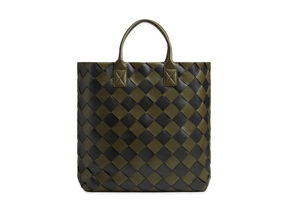 Bottega Veneta Maxi Intreccio Tote "Mustard/Black"