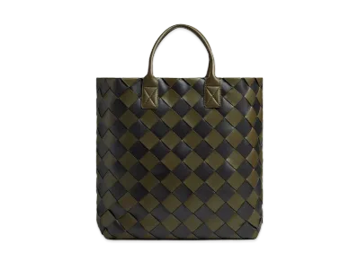 Bottega Veneta Maxi Intreccio Tote "Mustard/Black"