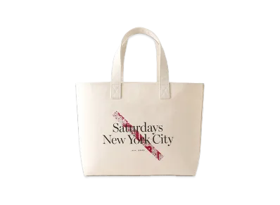 Saturdays NYC x MIYAGIHIDETAKA Bandana Slash Tote Bag "Red"