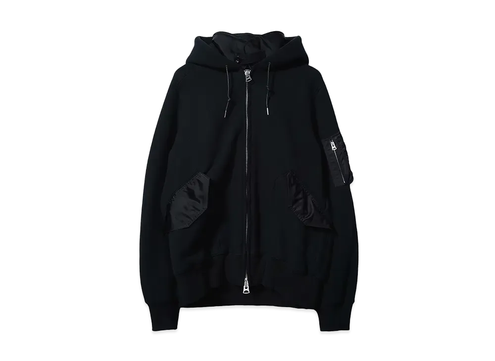sacai Ma-1 Blouson Hybrid Hoodie "Navy"