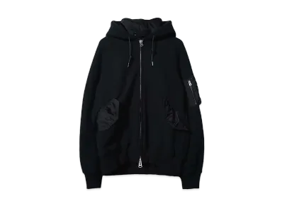 sacai Ma-1 Blouson Hybrid Hoodie "Navy"