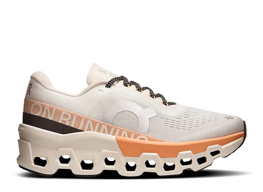 オン ウィメンズ クラウドモンスター2 "アイボリー/タンジェリン"