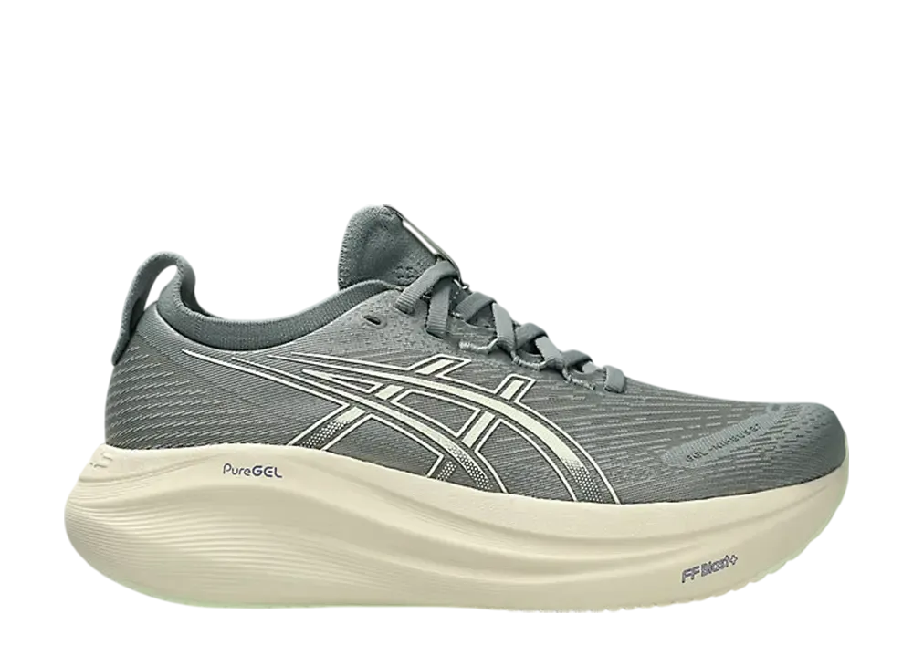 アシックス ウィメンズ ゲルニンバス27 ワイド "モニュメントブルー/ウィスパーグリーン"