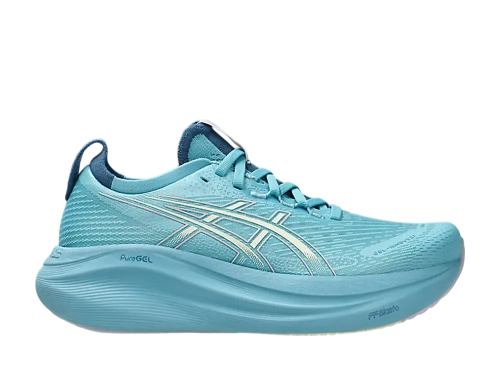 アシックス ウィメンズ ゲルニンバス27 "スティルウォーター/クリーム"