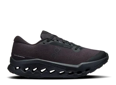 On Women's Cloudsurfer Trail 2 Waterproof "Black"
